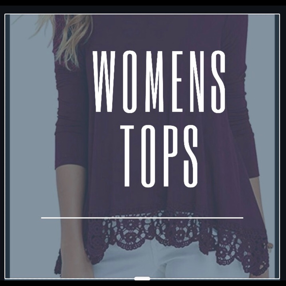 All women’s tops listed here.